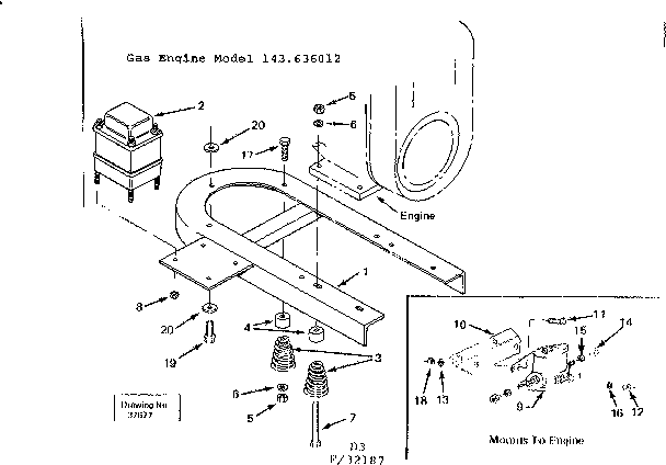 Craftsman 580321872 mounting base diagram