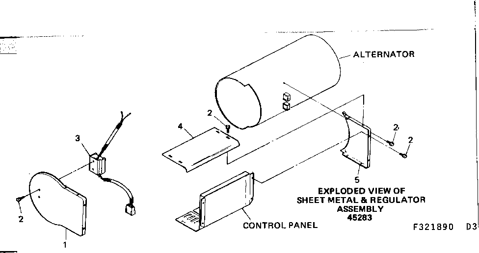 Craftsman 580321890 sheet metal & regulator asm diagram