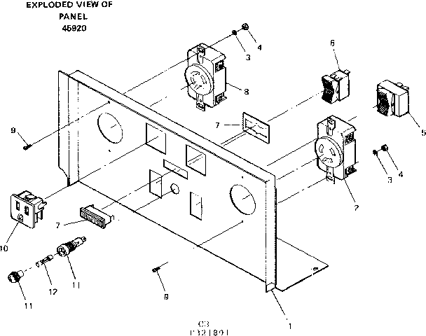 Craftsman 580321891 panel diagram