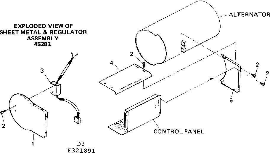 Craftsman 580321891 sheet metal & regulator assm diagram