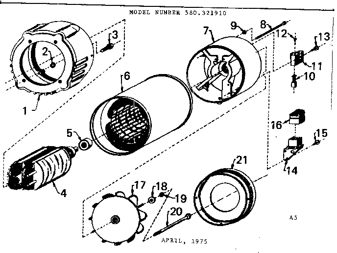 Craftsman 580321910 alternator diagram