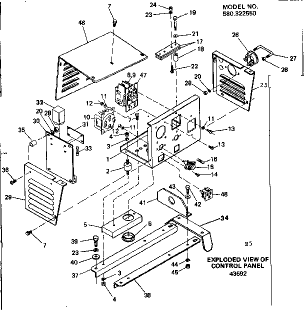 Craftsman 580322550 control panel diagram