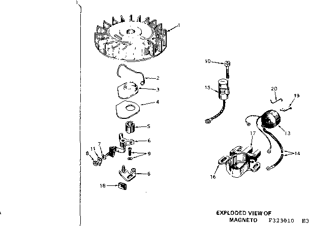 Craftsman 580323010 magneto diagram