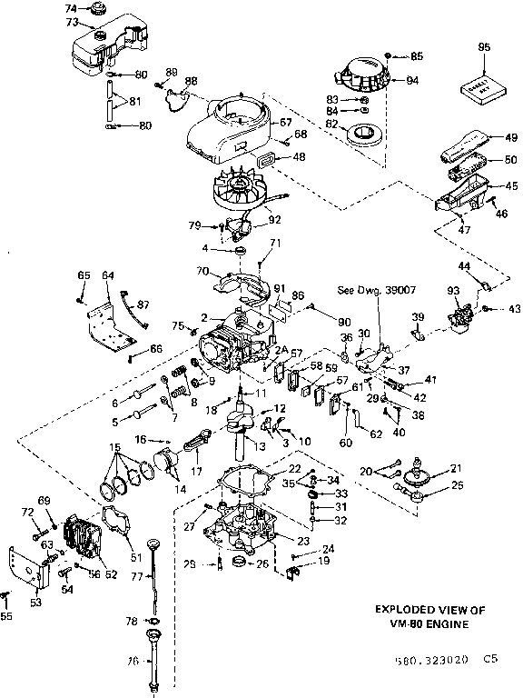 Craftsman 580323020 vm-80 engine diagram