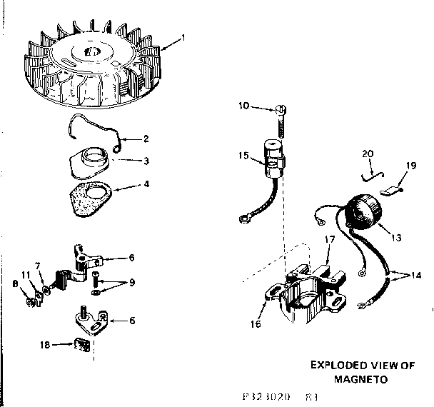 Craftsman 580323020 magneto diagram
