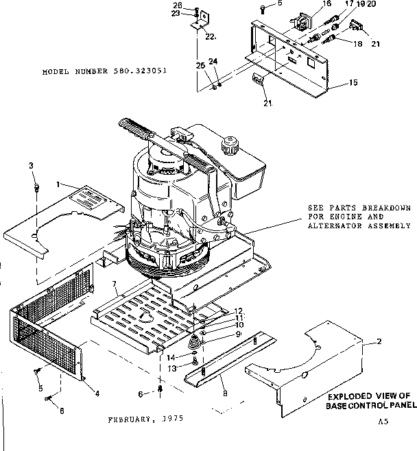 Craftsman 580323051 base control panel diagram