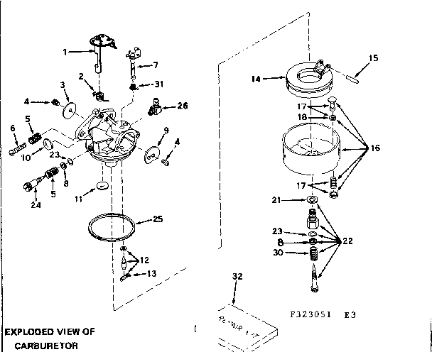 Craftsman 580323051 carburetor diagram