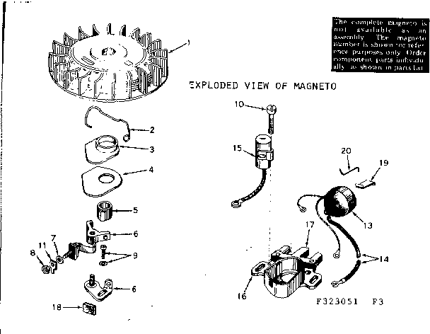 Craftsman 580323051 magneto diagram