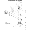 Craftsman 580324080 engine mounting support diagram
