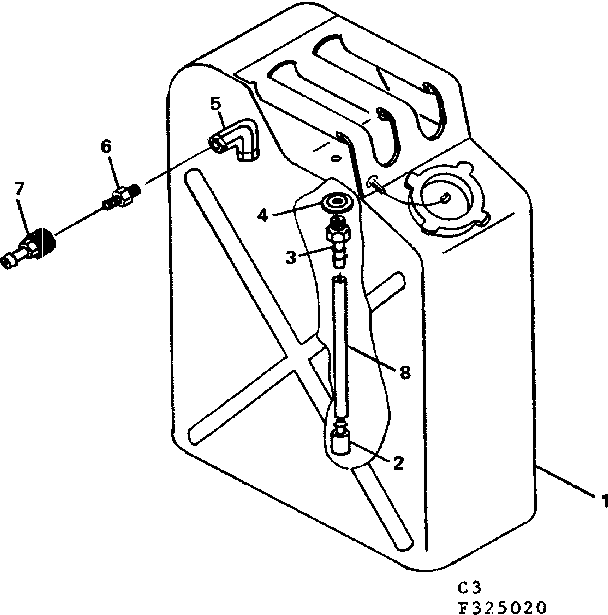 Craftsman 580325030 5 gallon fuel tank diagram