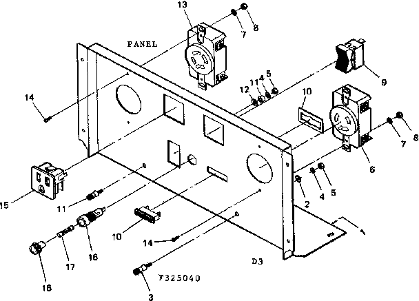 Craftsman 580325050 control panel diagram
