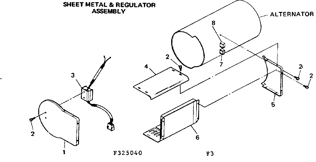 Craftsman 580325050 sheet metal & regulator assembly diagram