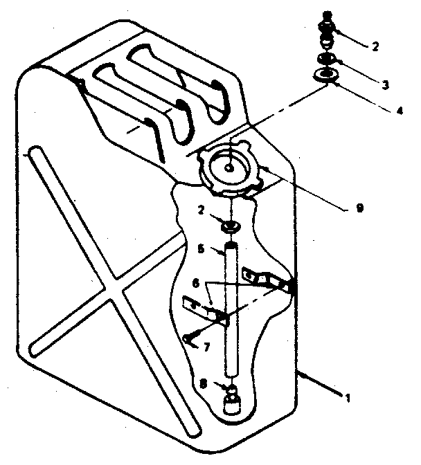 Craftsman 580325050 auxiliary gas tank diagram