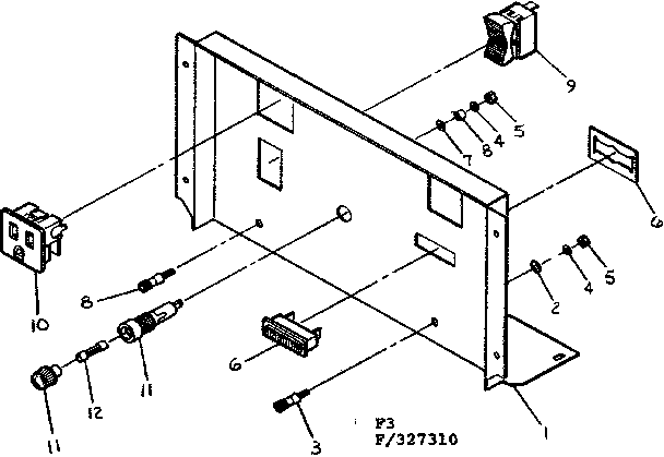 Craftsman 580327320 control panel diagram