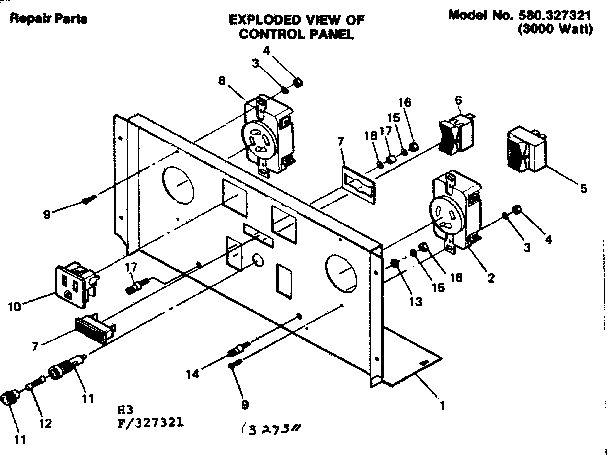 Craftsman 580327331 control panel 327321 diagram