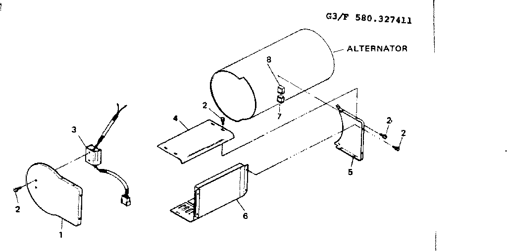 Craftsman 580327411 sheet metal & voltage regulator diagram