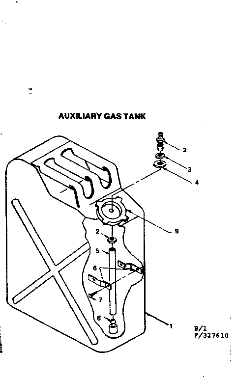 Craftsman 580327620 commercial portable alternators/auxiliary gas tank diagram