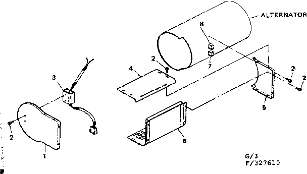 Craftsman 580327620 sheet metal & voltage regulator diagram