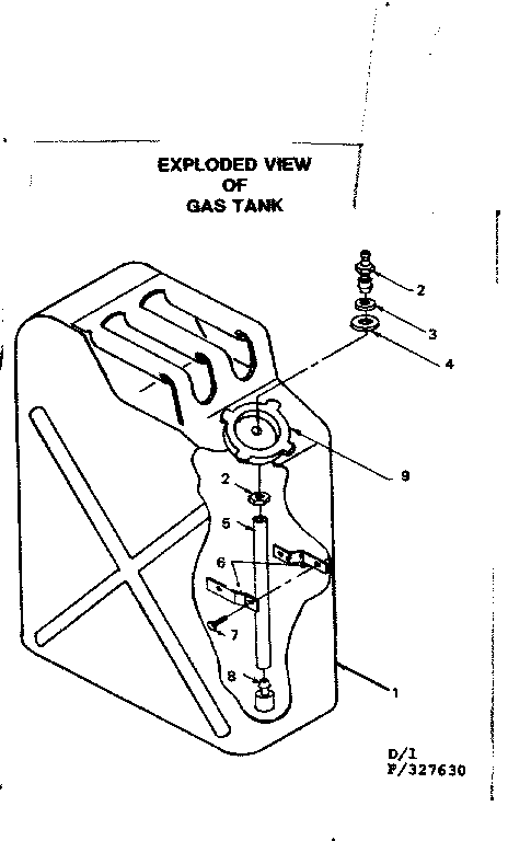 Craftsman 580327630 gas tank diagram