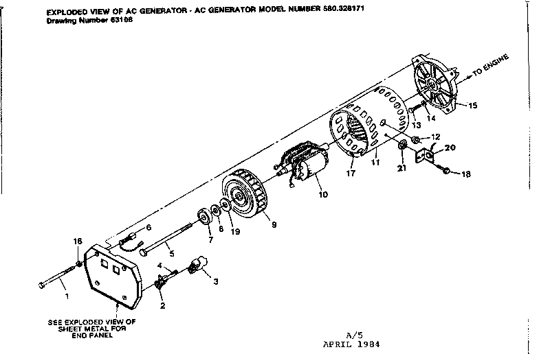 Craftsman 580328171 stator assembly diagram