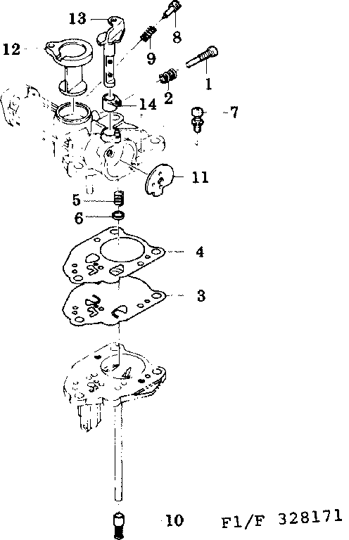 Craftsman 580328171 choke shaft diagram