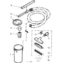 Kenmore 116A1251 attachment parts diagram