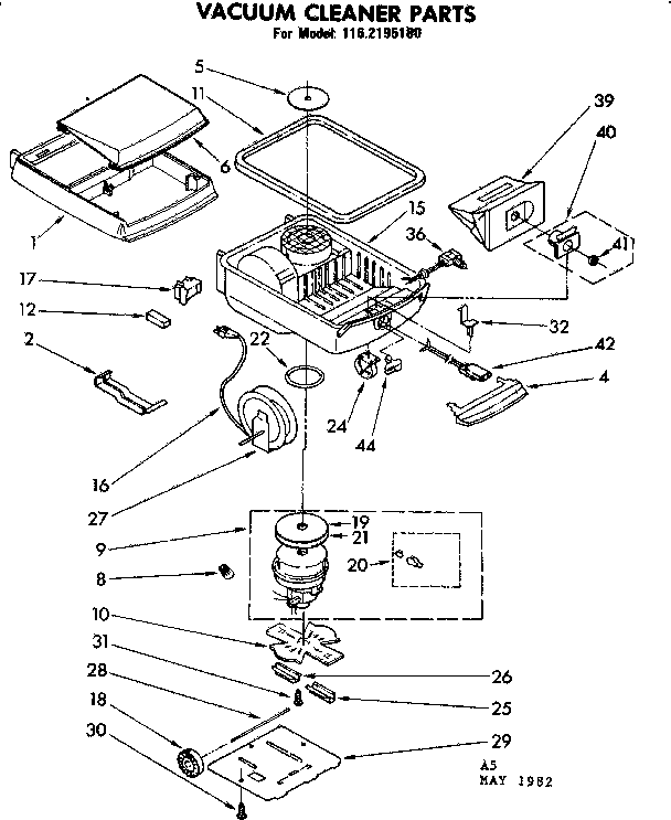 Kenmore 1162195180 base assembly diagram