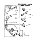 Kenmore 1162195180 attachment parts diagram