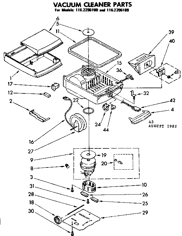 Kenmore 1162396180 base assembly diagram