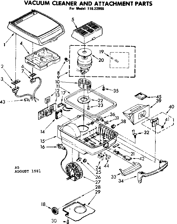 Kenmore 11622996 base assembly diagram