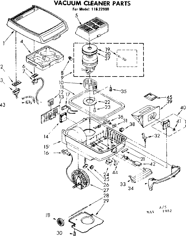 Kenmore 11622998 base assembly diagram
