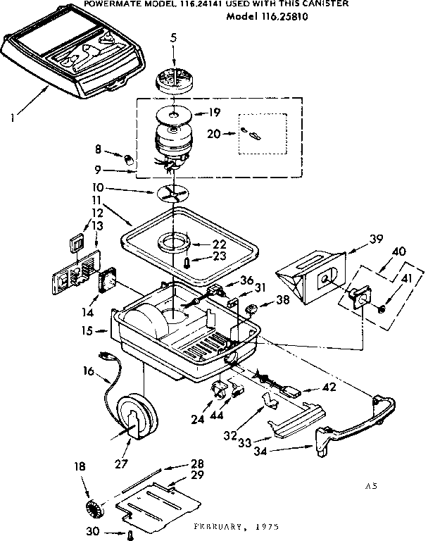Kenmore 11625810 base assembly diagram