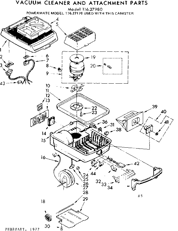 Kenmore 11627980 base assembly diagram