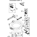 Kenmore 11628600 attachment parts diagram