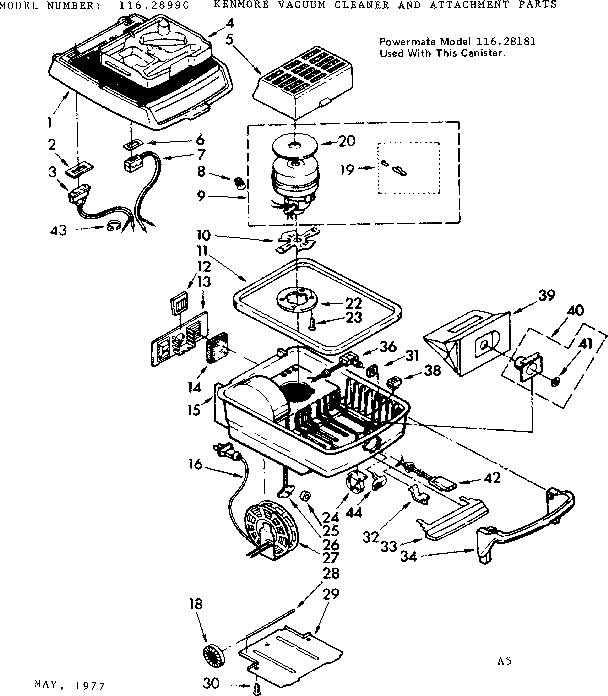 Kenmore 11628990 base assembly diagram