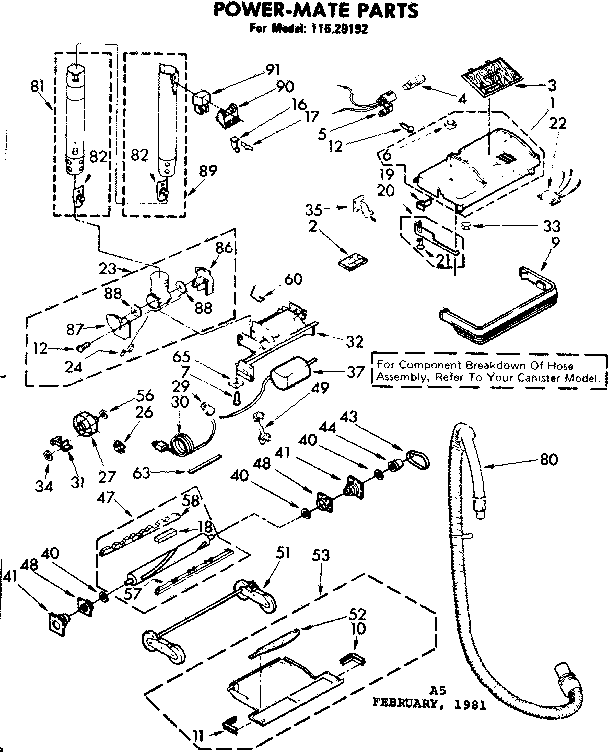 Kenmore 11629192 power mate diagram