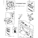 Kenmore 11644612 attachment parts diagram
