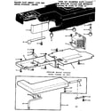 Kenmore 15812312 shuttle cover and work table diagram