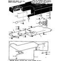 Kenmore 15813500 shuttle cover and work table diagram