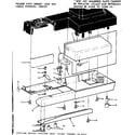 Kenmore 15813521 shuttle cover and unit base diagram