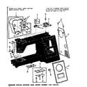 Kenmore 1581784181 thread tension assembly and face plates diagram