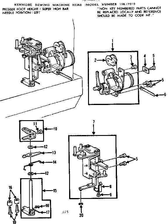 Kenmore 15817910 feed regulator assembly diagram