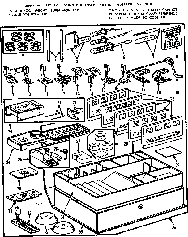 Kenmore 15817910 attachment parts diagram