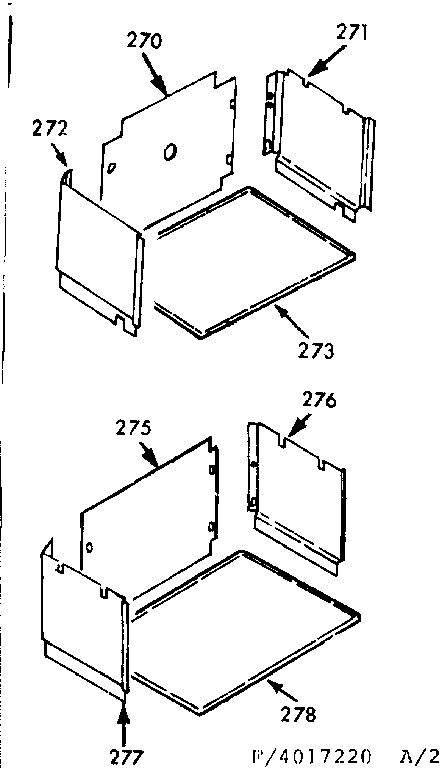 Kenmore 1034267211 optional liner diagram