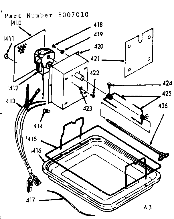 Kenmore 1037707022 rotisserie diagram