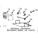 Kenmore 1039376740 optional rotisserie diagram
