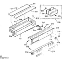 Kenmore 1033227890 control panel section diagram