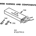 Kenmore 1033227890 wire harness and components diagram