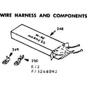 Kenmore 1033248092 wire harness and components diagram