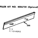 Kenmore 1033248092 filler kit no. 4006720 diagram